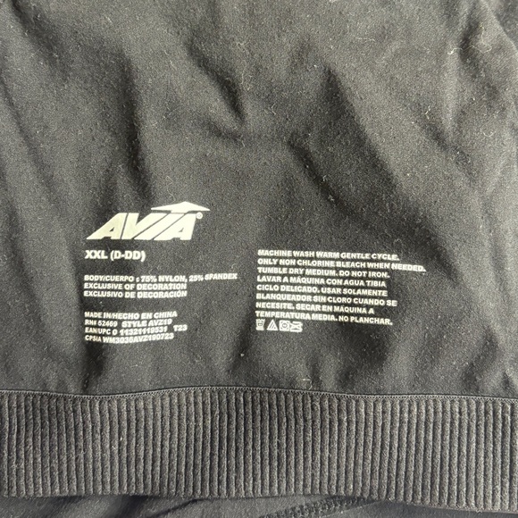 Avia Gym Cropped Black Halter Top - Picture 7 of 7